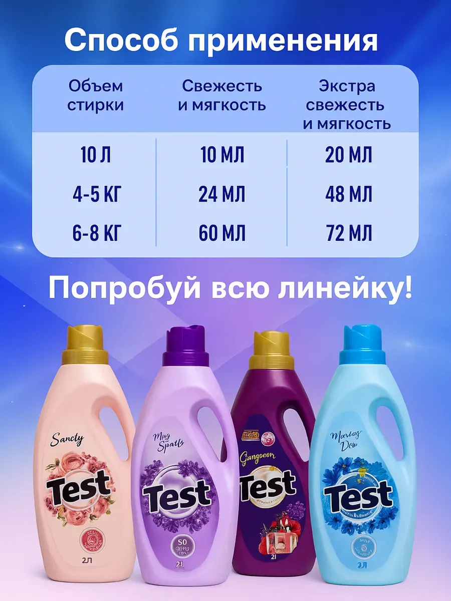 Парфюмированный кондиционер для белья георгины 2л - фото 3