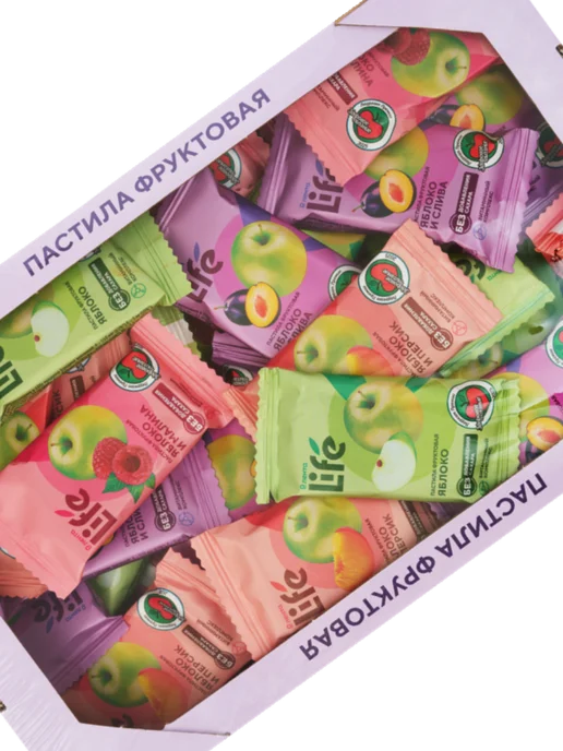 Пастила фруктовая ЛЕНТА LIFE Ассорти, 700г, 700 г, фото 2