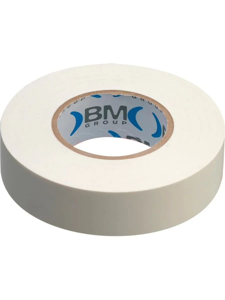 Изолента BM Group ПВХ, 15 мм x 25 м, цвет белый BM-ESB1525BI