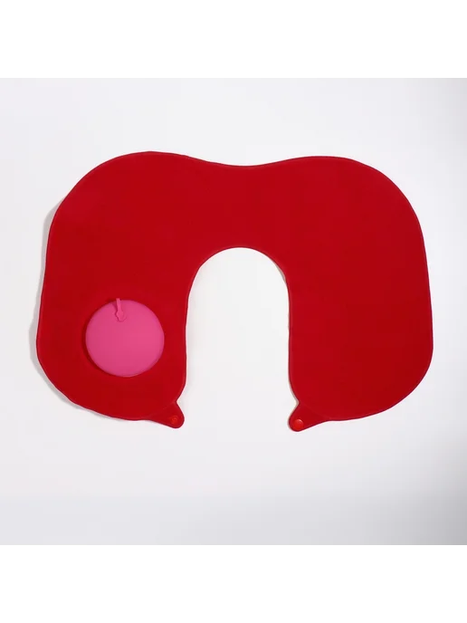 ONLITOP Надувная подушка для шеи дорожная с насосом, голубой, фото 7
