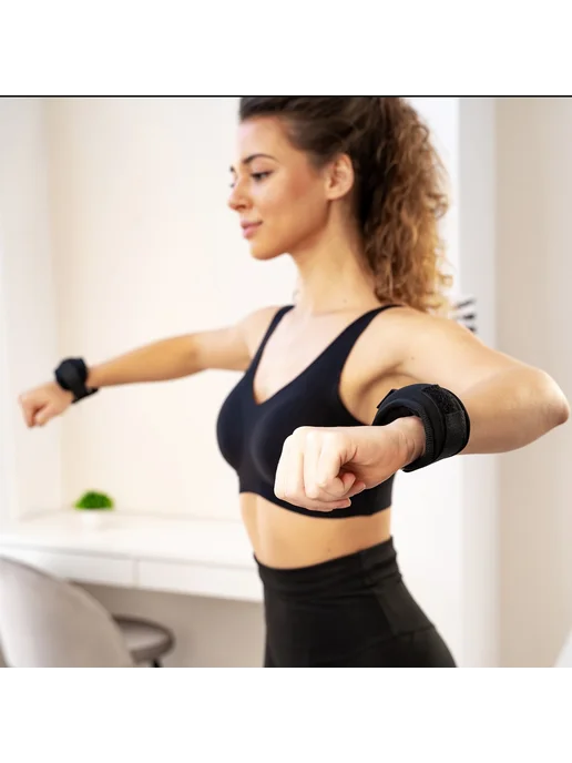 onlytop Утяжелители для ног и рук спортивные 2 шт по 1 кг, 2 шт, 200 г, фото 8