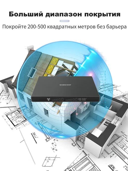 goboost усилитель сотовой связи 900 1800 МГц для МТС МегаФон Билайн, серый, фото 7