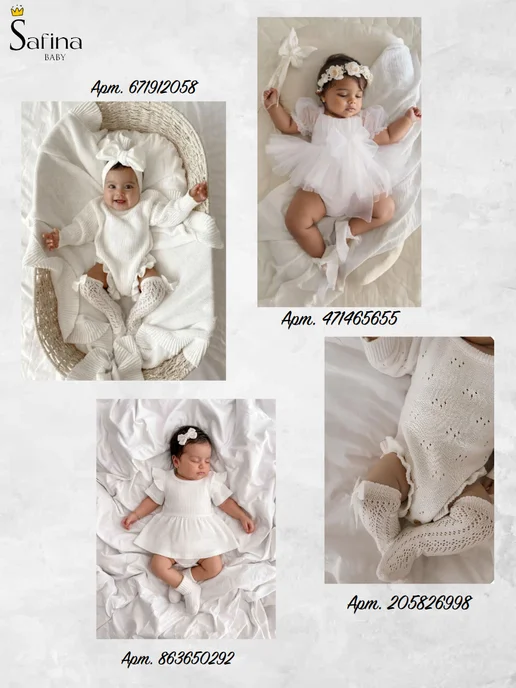 Safinababy Распашонки для новорожденных 2 штуки, белый, фото 6