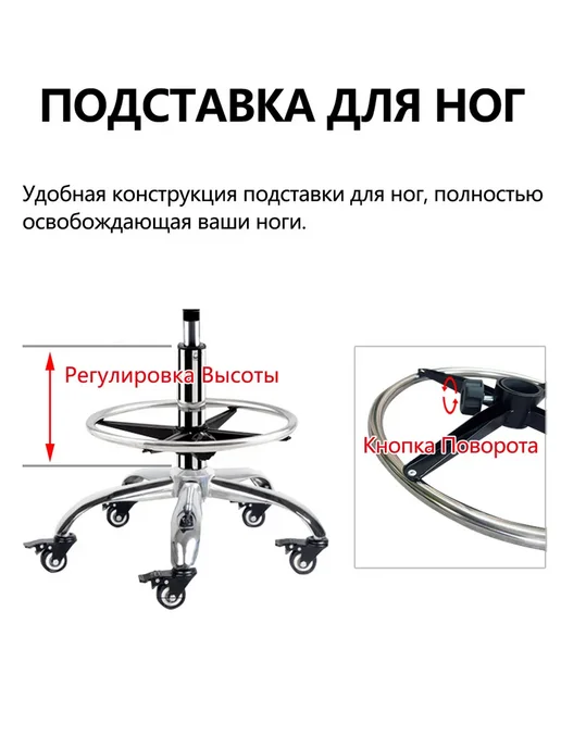 Офисное кресло С Съемный Подлокотниками,Колеса Поворотные, серый, фото 6