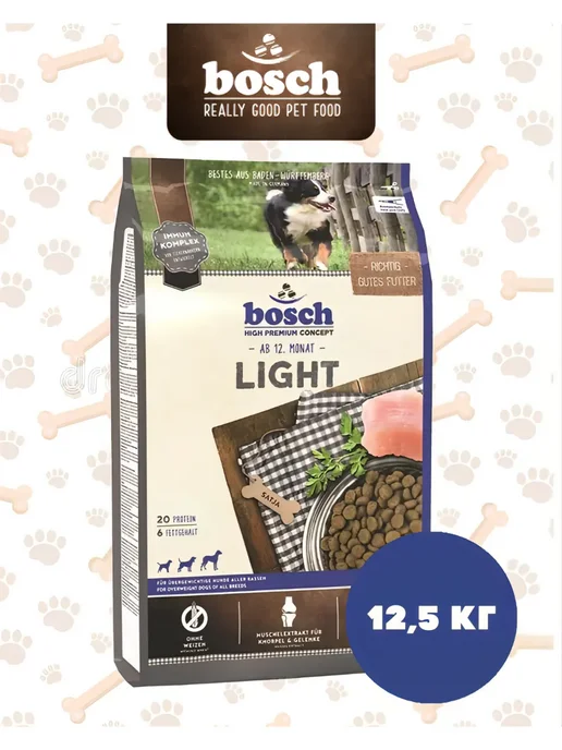 Сухой корм Bosch Petfood Light для собак, 12,5 кг, фото 3