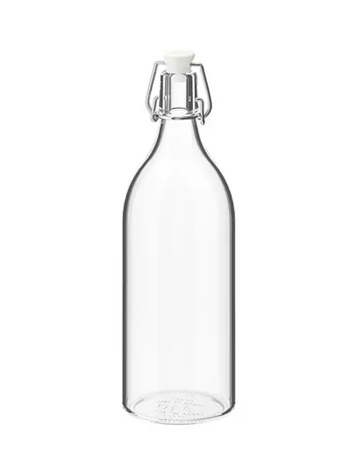 IKEA Бутылка с пробкой KORKEN, 1л, 29х9см, стекло, 1шт, 1 л, 1 шт, фото 2