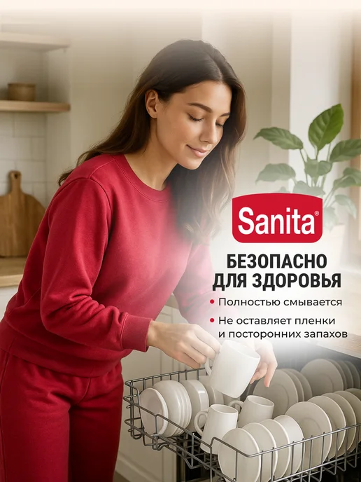 Sanita Гель для посудомоечных машин 5 л, 5 л, фото 7
