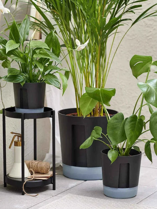 IKEA Горшок для растений VÅRDTRÄD, 11х12см, черное, 1шт, 1 шт, фото 3