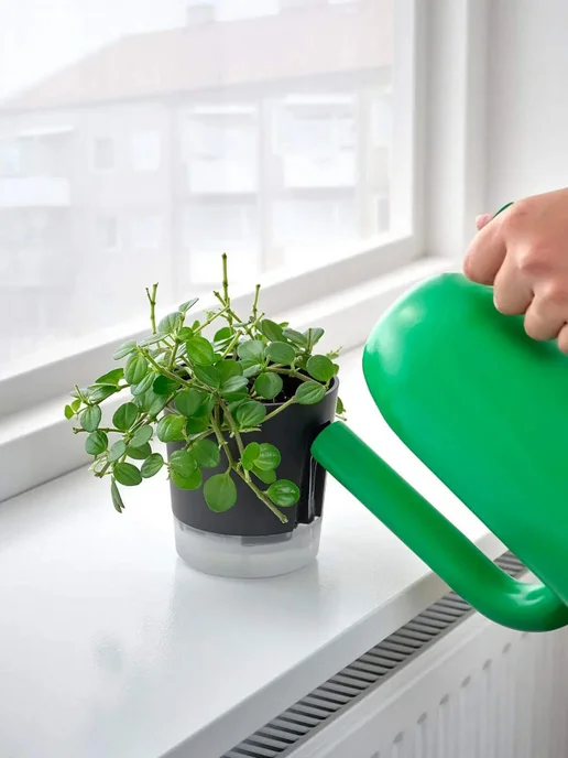 IKEA Горшок для растений VÅRDTRÄD, 11х12см, черное, 1шт, 1 шт, фото 5