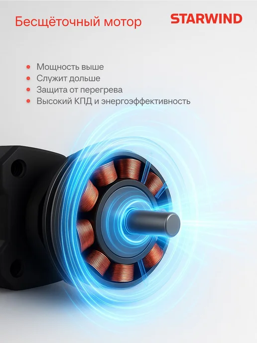 StarWind Триммер электрический SBG-300.20-0.0 аккум, вариант, фото 2