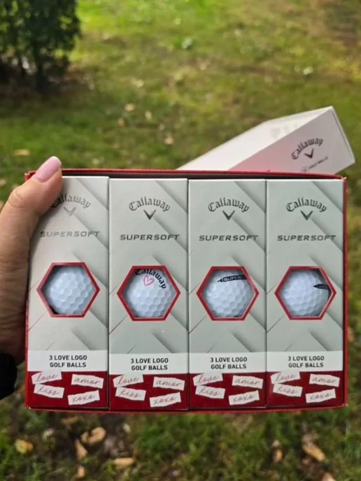 Мяч для гольфа Callaway supersoft 12 штук, белый, фото 6