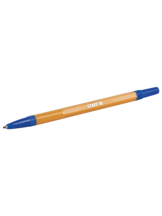 STAFF Ручка шариковая синяя 1 мм, синий, 10 шт, фото 5