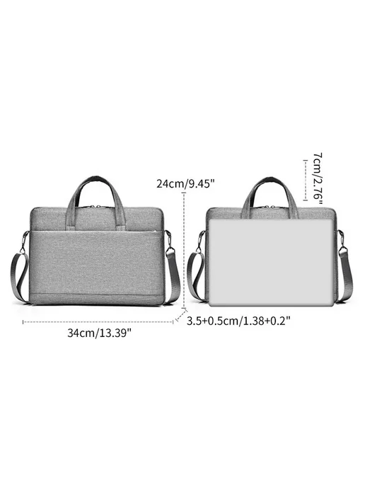 Портфель мужской ESTONE Gray Gray, серый, фото 5