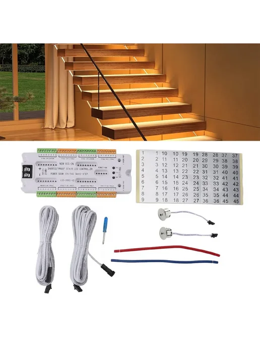 Контроллер света лестницы DC12-24V датчик движения, вариант, фото 16