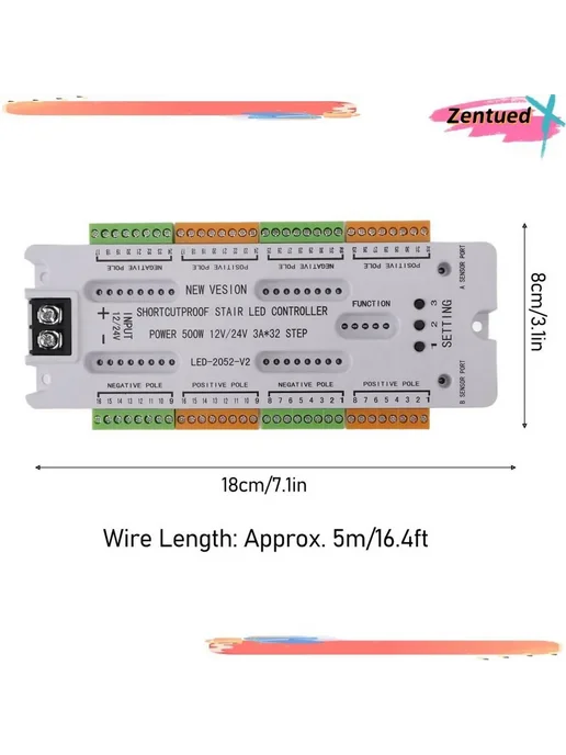 Контроллер света лестницы DC12-24V датчик движения, вариант, фото 5