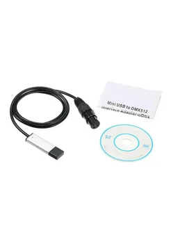 Контроллер DMX USB-DMX512 сценического освещения
