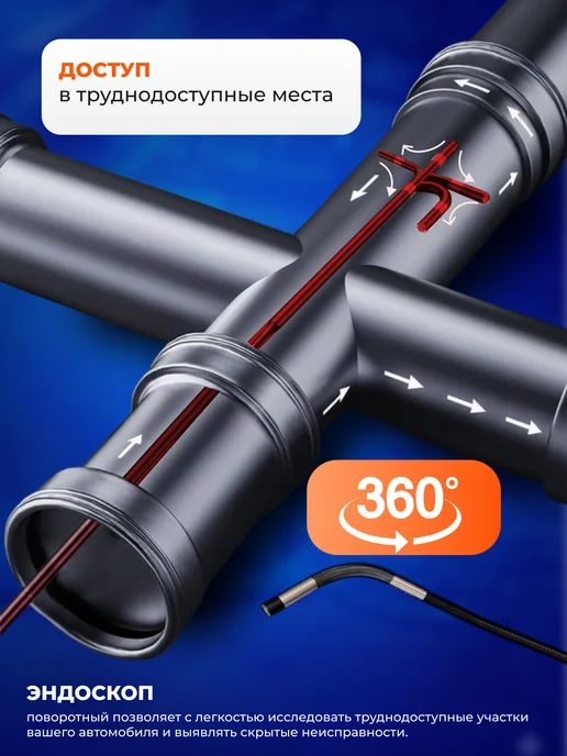 Вращающийся автомобильный эндоскоп для телефона, вариант, фото 2