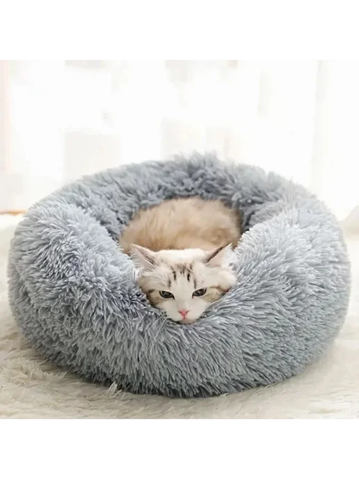 Лежанка для кошек 400 серый, серый, фото 2
