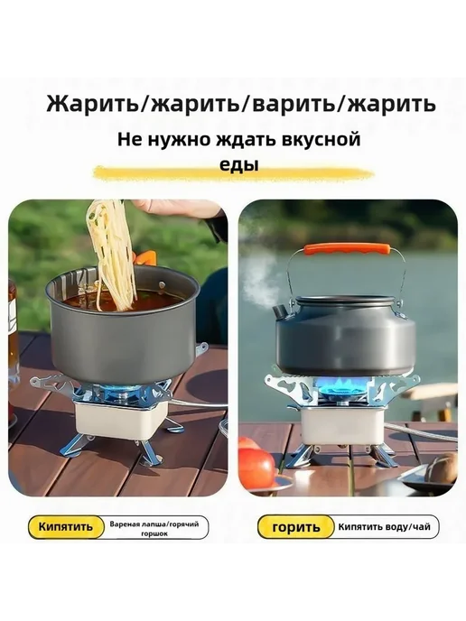 Газовый обогреватель туристический 9x9x9 см, 9x9x9 см, фото 2