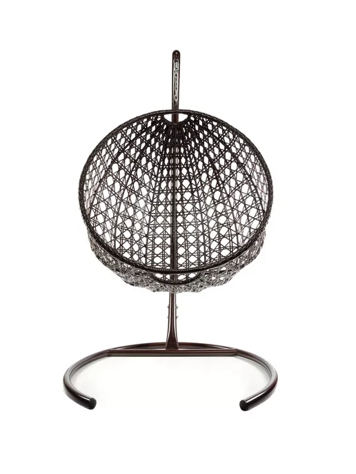 M-Group Подвесное кресло КРУГ ЛЮКС с ротангом белое, красная, серый, фото 7