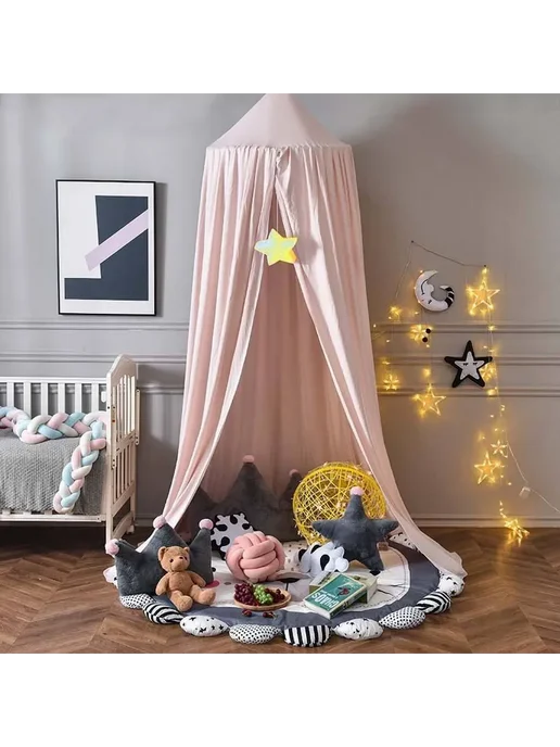 Балдахин шатёр Sleep and Play Светло-розовый F, розовый, фото 3