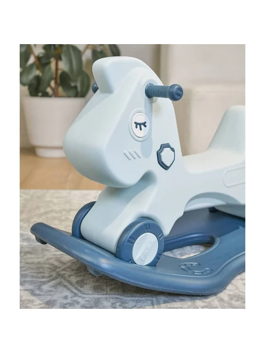 UNIX Kids Лошадка-качалка-беговел Blue, синий, фото 4