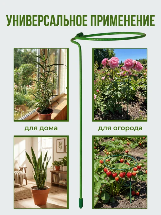 Опора для комнатных растений, зеленый, 3 шт, фото 4