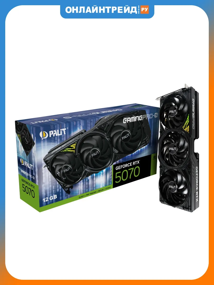 Palit Видеокарта GeForce RTX 5070 GAMINGPRO-S 12G