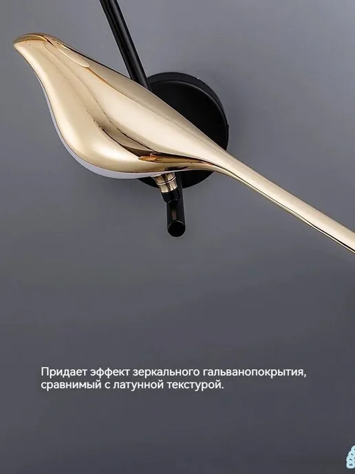 Бра в виде птички с теплым белым светом — 1 шт, 1 шт, фото 6