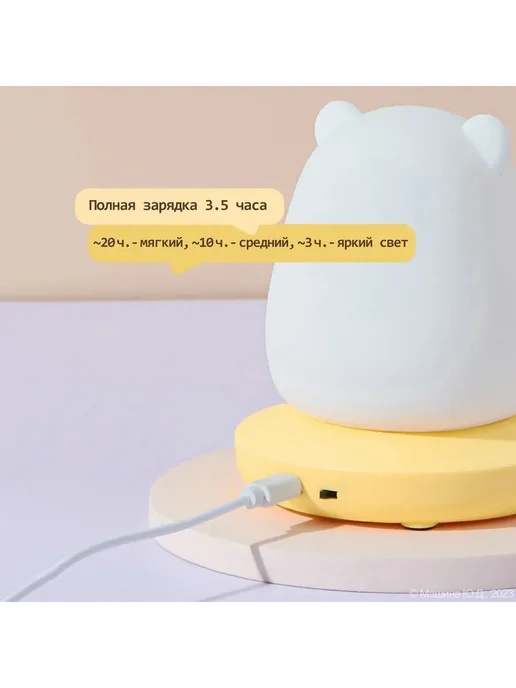 Ночник LED панда с бамбуком USB 1 3 Вт Ночник, 3 Вт, фото 4
