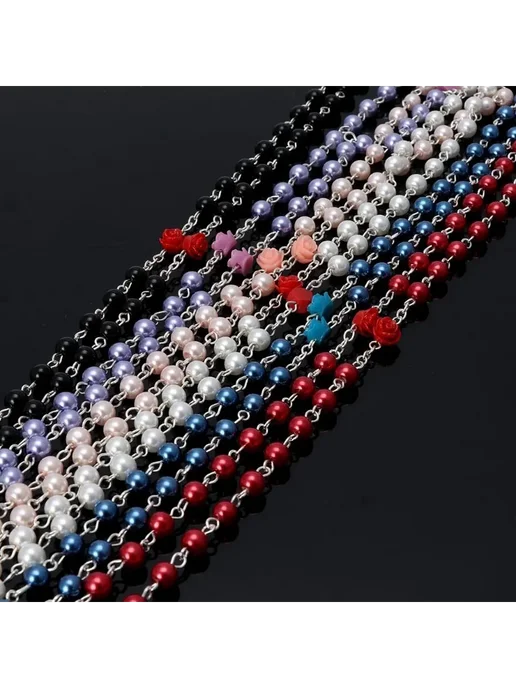 Колье Белый Ожерелье, белый, фото 3