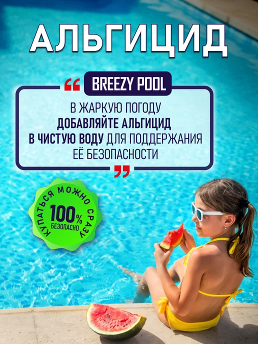 BREEZY POOL Альгицид для бассейна 3 литра, 3 л, фото 2