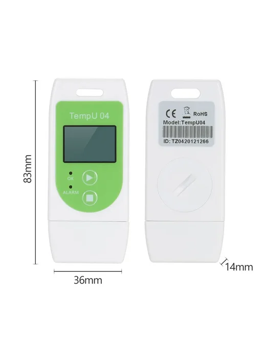 Терморегистратор Рэлсиб TZ-Temp U04 USB Зеленый ЛОГГЕР, зеленый, фото 4