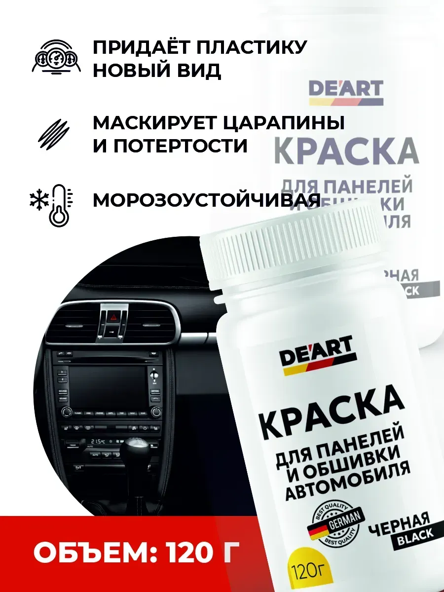 Краска для панели автомобиля черная фото 4