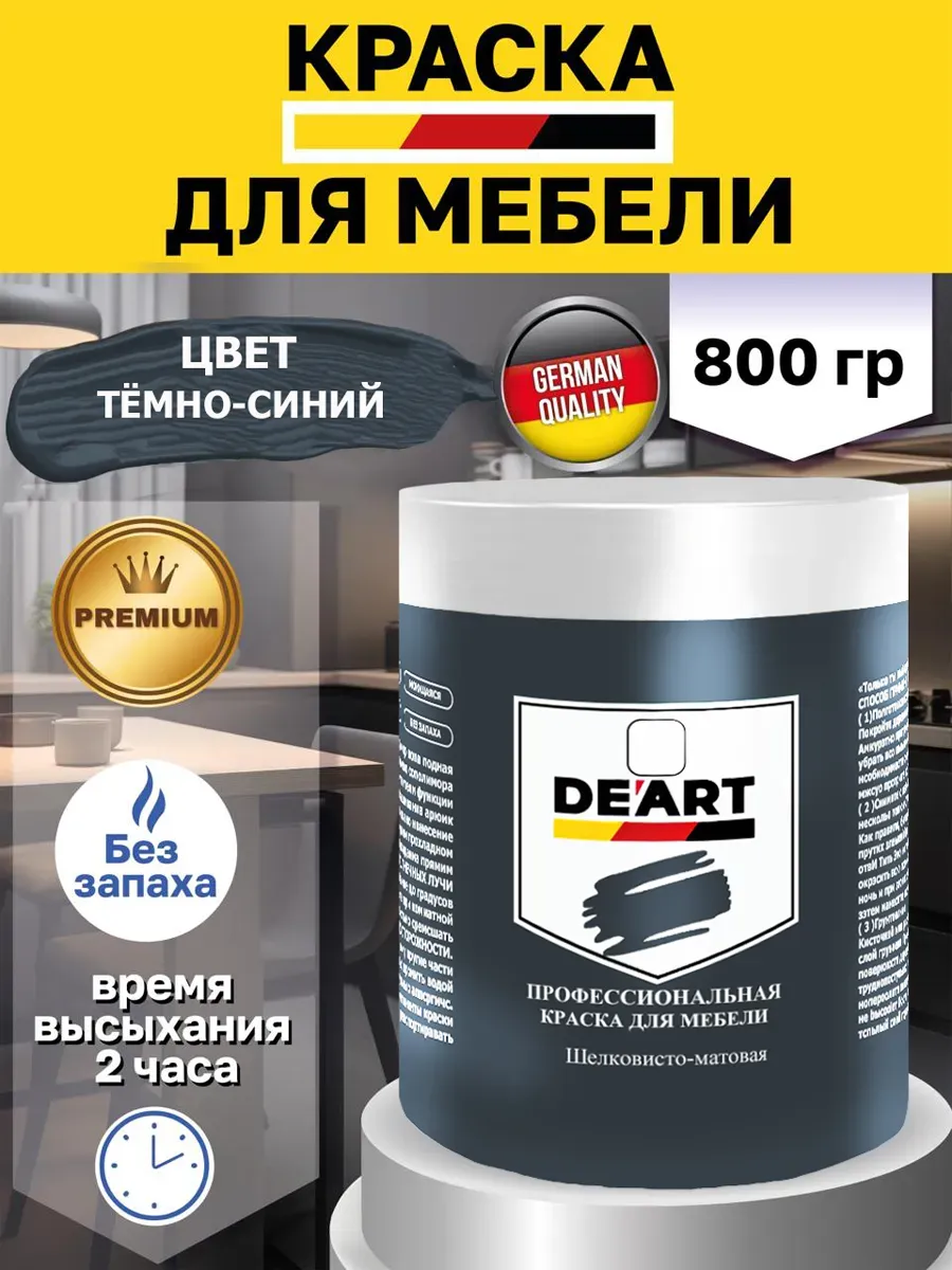 Краска для мебели и декора темно-синий