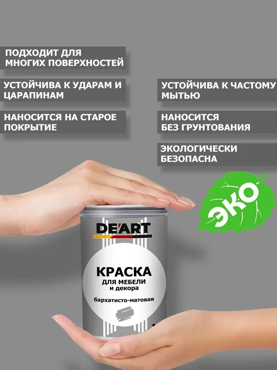 Краска для мебели черный 1 кг фото 3
