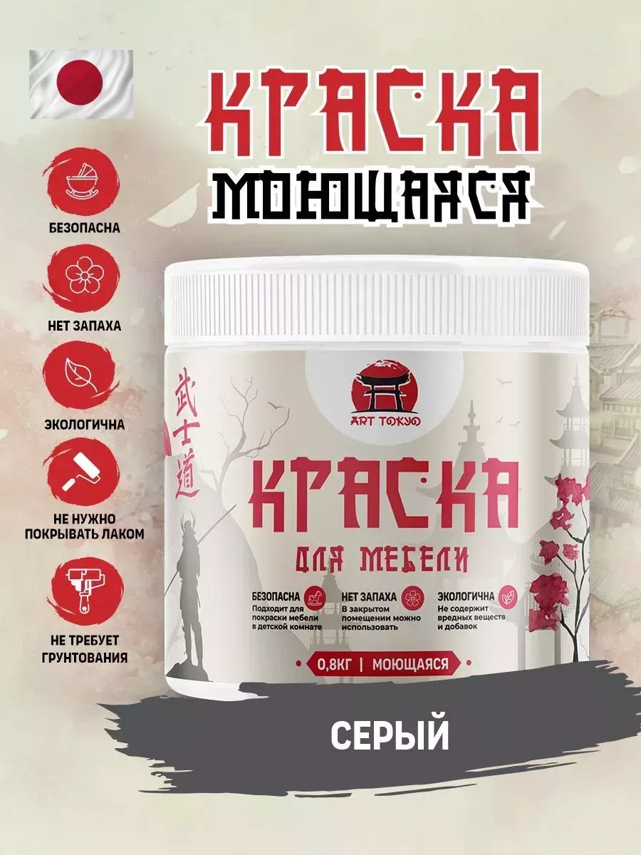 Краска для мебели без запаха, полуматовая