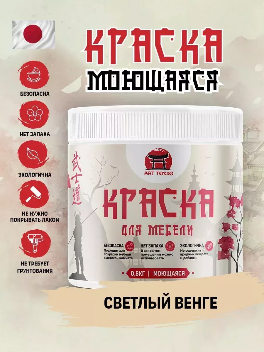 Краска для мебели без запаха, полуматовая