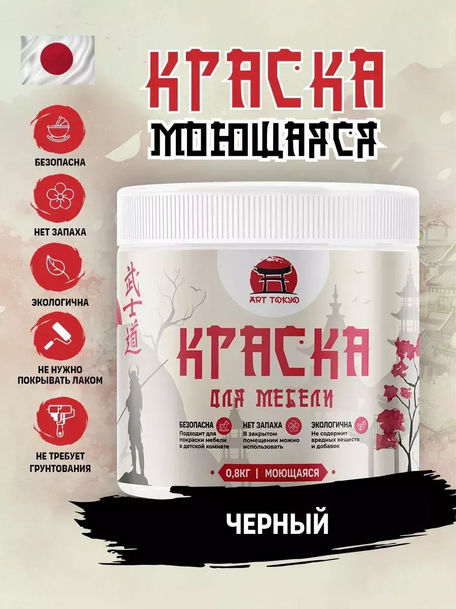 Краска для мебели без запаха, полуматовая