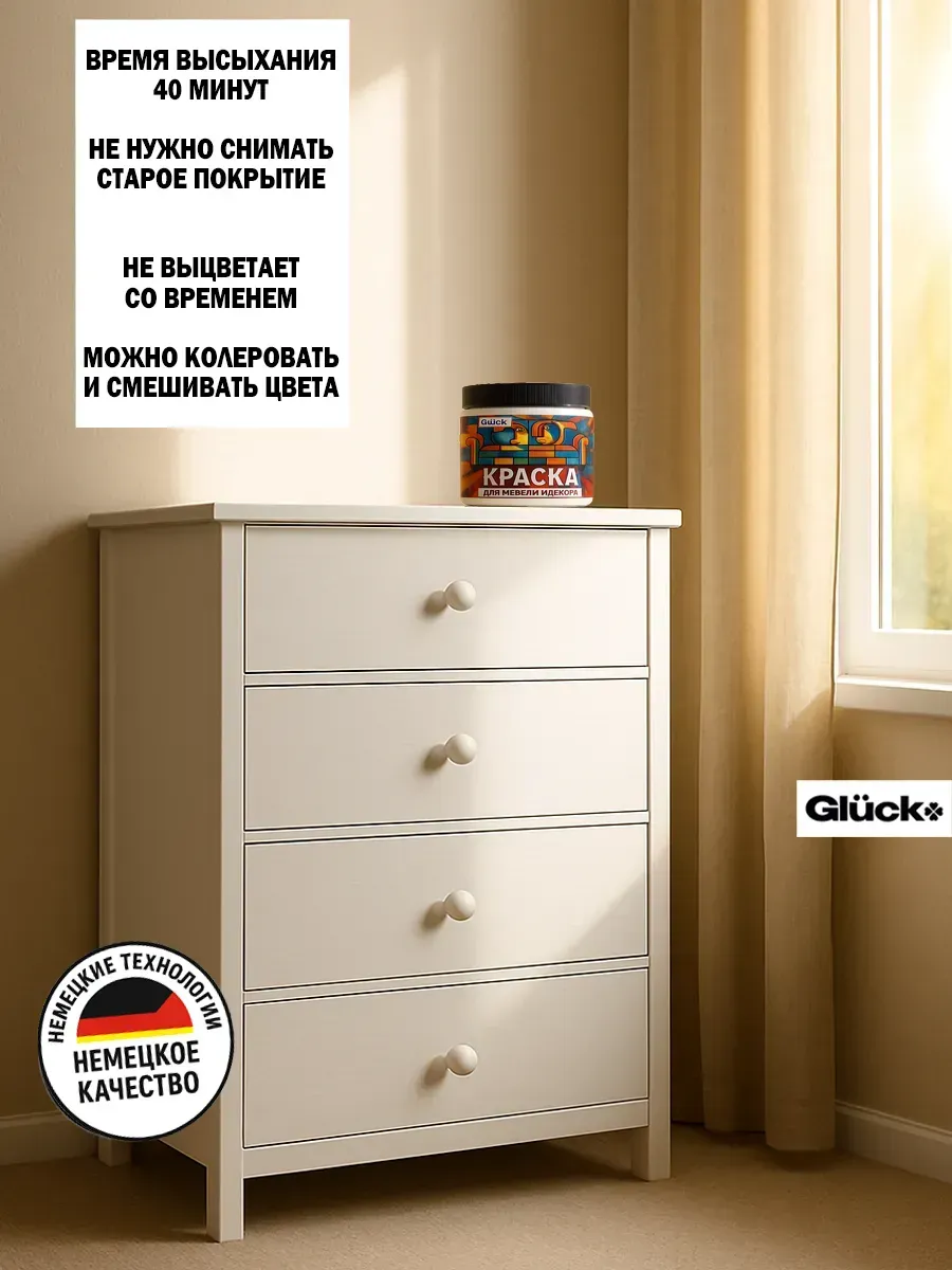 Краска для мебели и декора, темно-синий фото 4