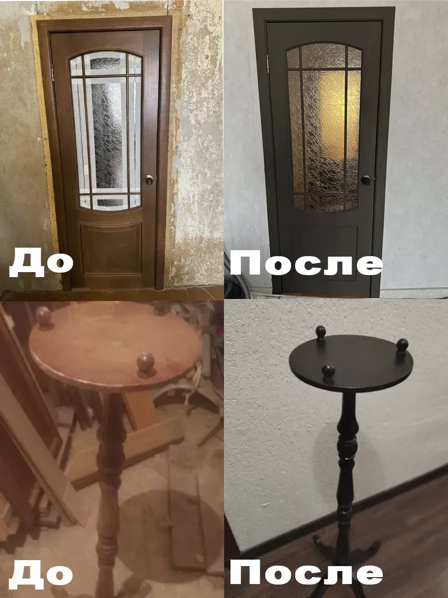 Краска для мебели и декора венге тёмный фото 8