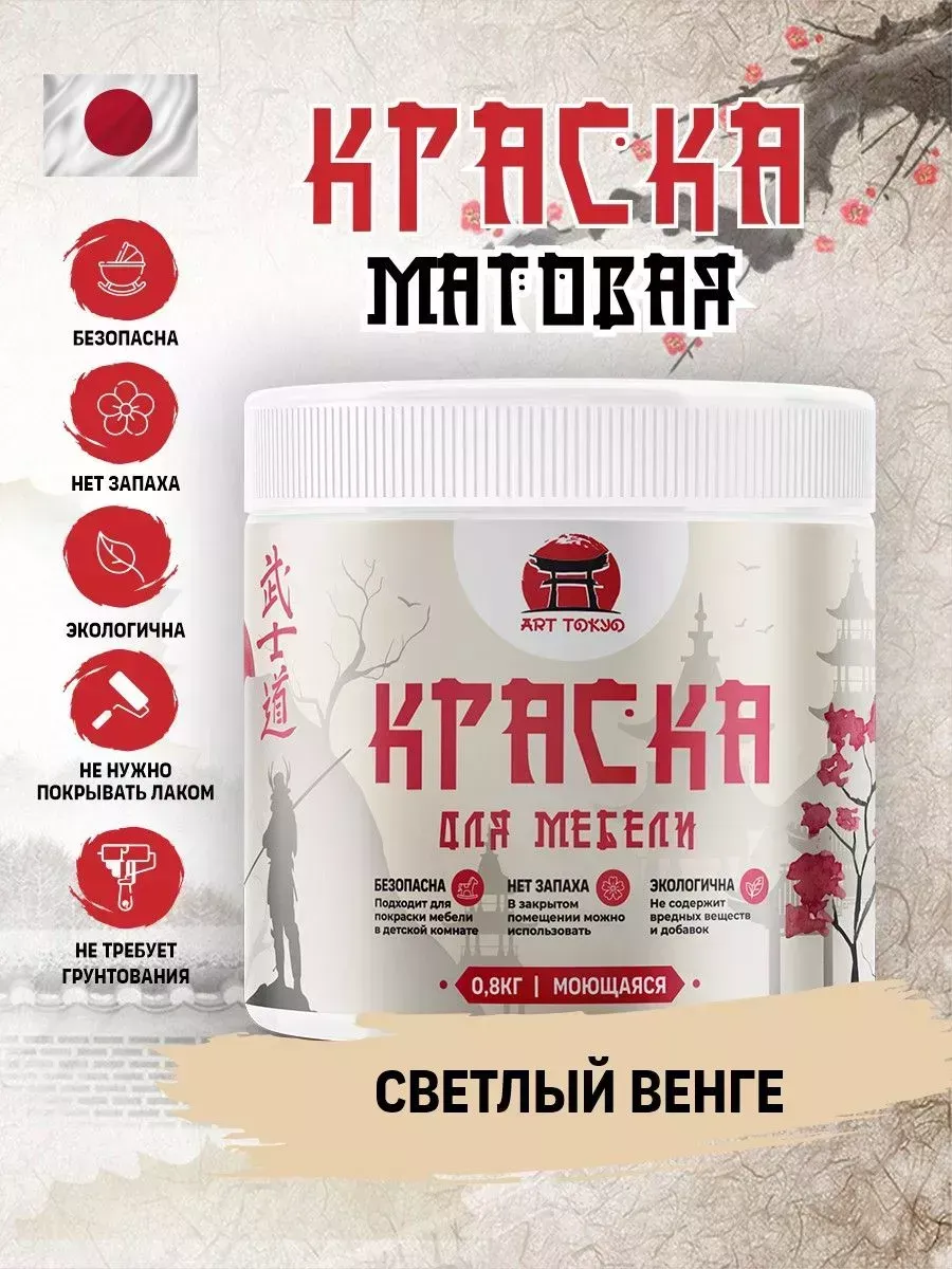 Краска для мебели матовая без запаха