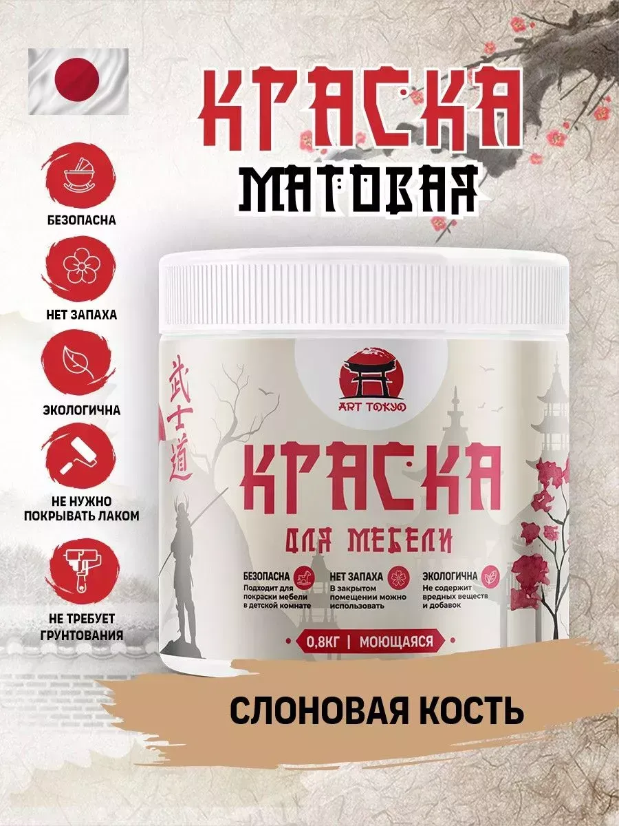 Краска для мебели матовая без запаха