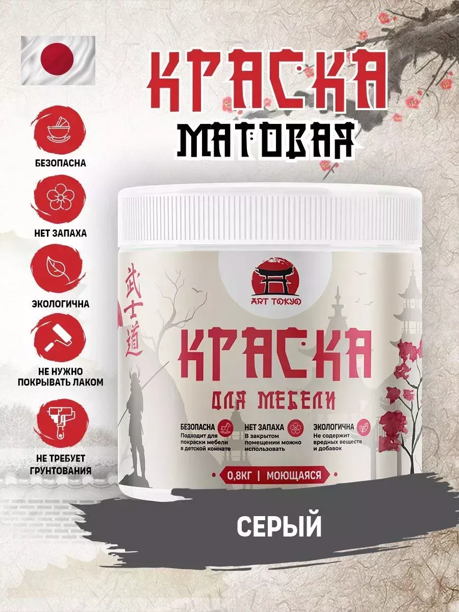 Краска для мебели матовая без запаха
