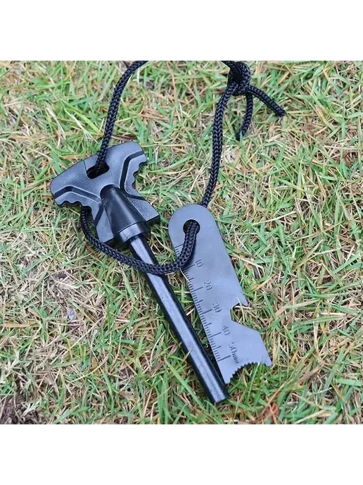 Огниво с кресалом, линейкой и открывалкой мультитул, вариант, фото 7