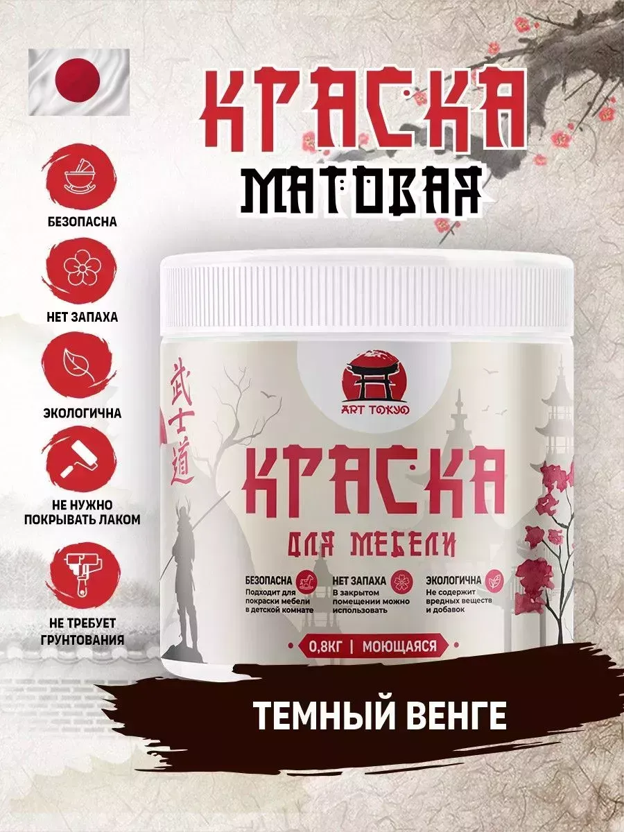 Краска для мебели матовая без запаха