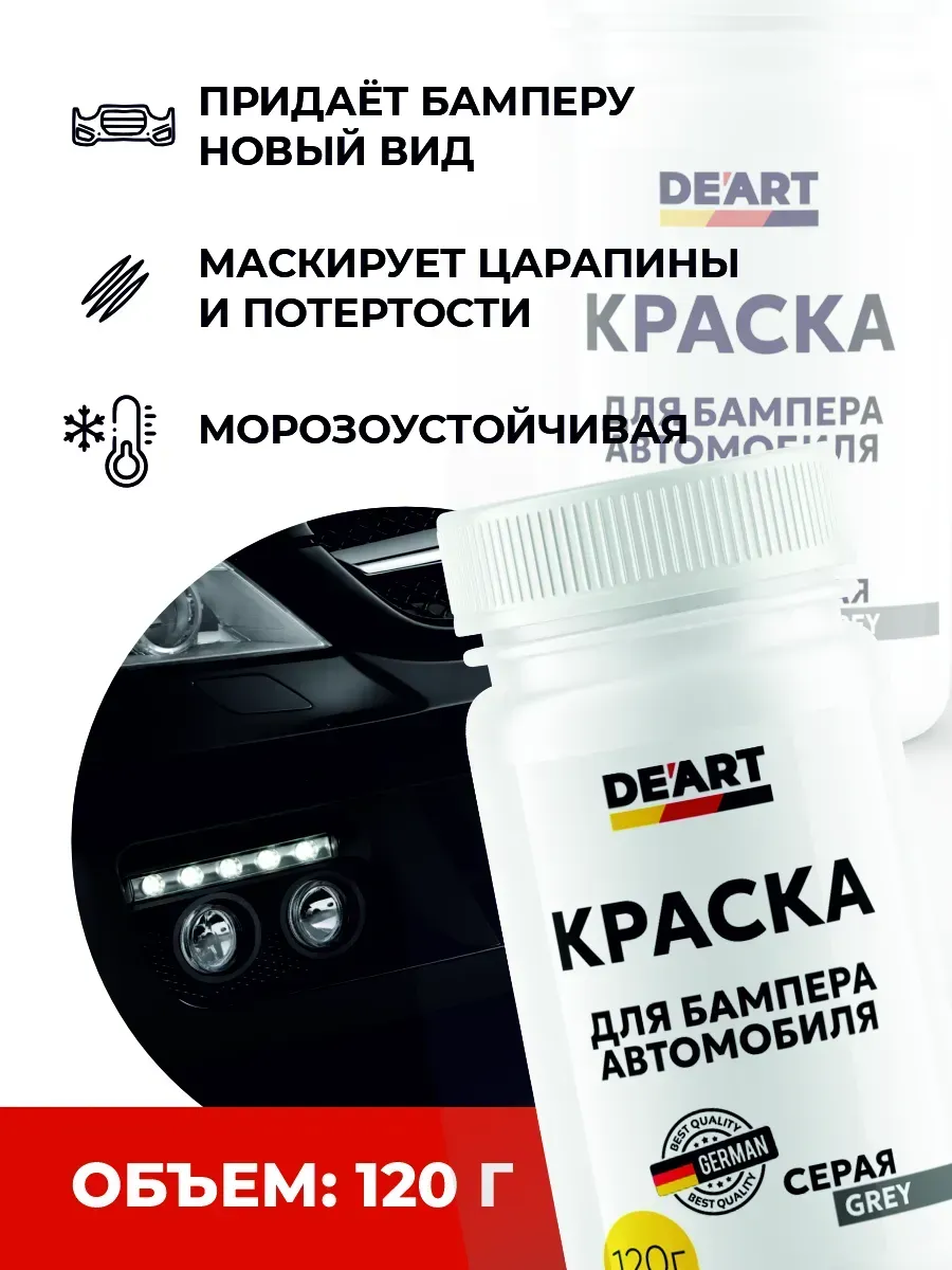 Краска для бампера автомобиля серая фото 3