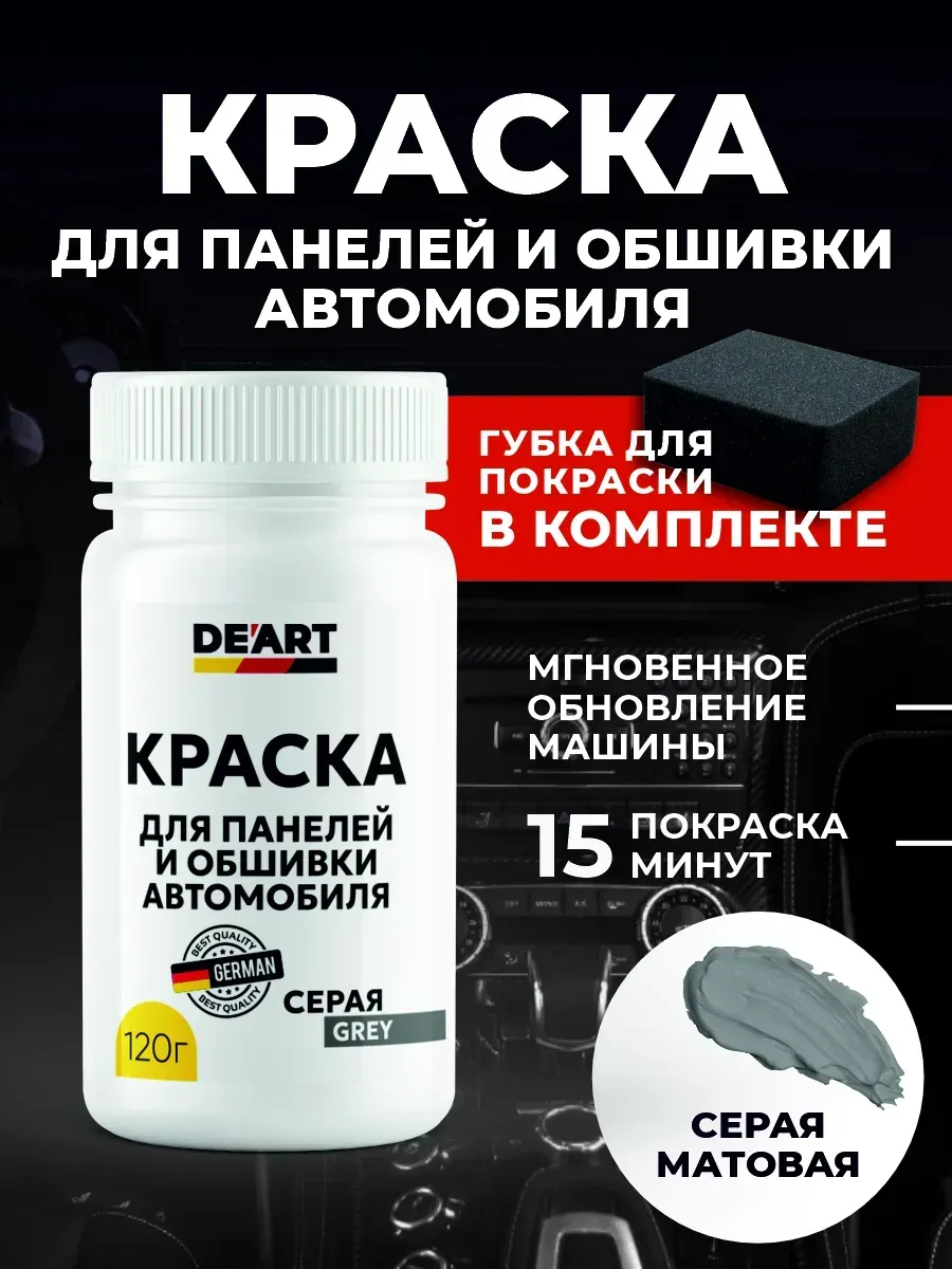 Краска для панели автомобиля серая