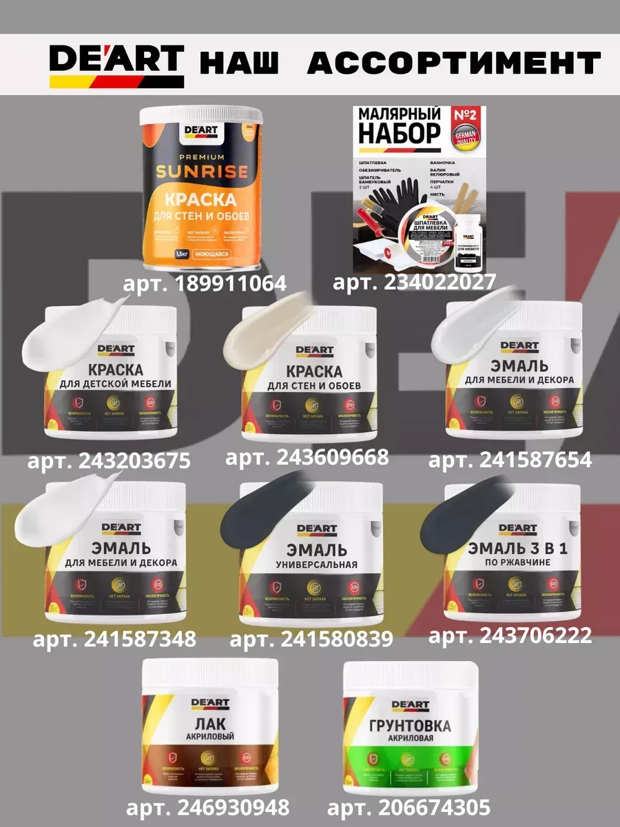 Краска для мебели и дерева меловая матовая без запаха фото 10