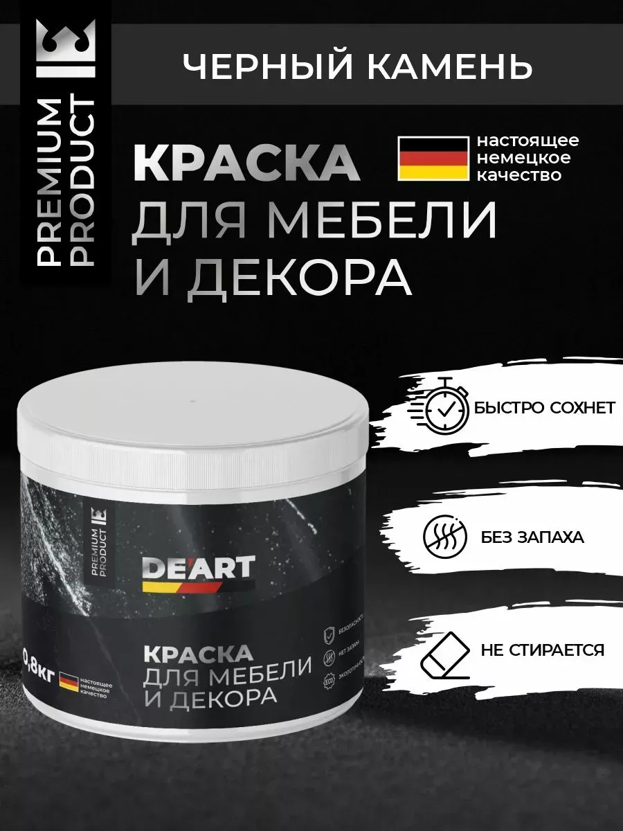 Меловая краска для мебели и дерева без запаха быстросохнущая